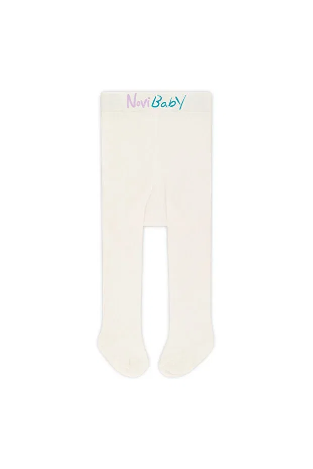 Детские колготки хлопковые для новорожденных Basics Novibaby, Ecru