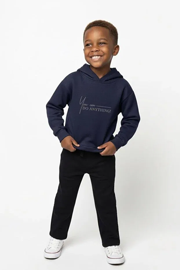 Детское худи для мальчиков с капюшоном Miababy, Navy Blue