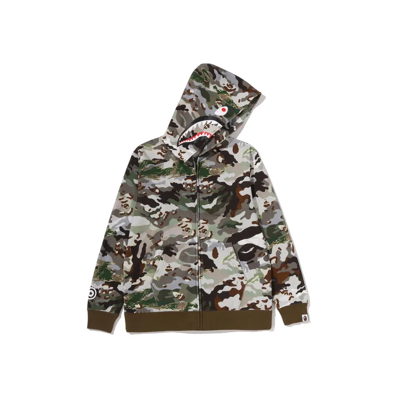Детский худи с принтом A BATHING APE, Grd Green — фото 3