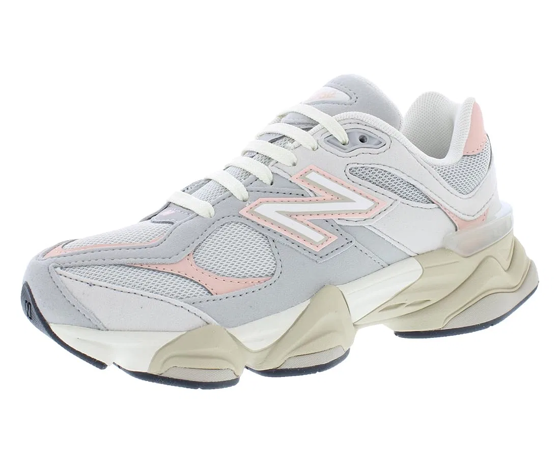Детские кроссовки для мальчиков с принтом New Balance, Grey Pink Grey