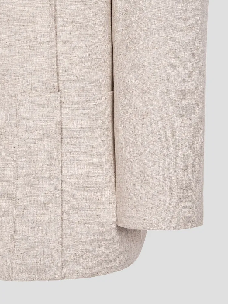 Жакет, свободный крой, La Veste D Homme JACQUEMUS, Ivory — фото 4