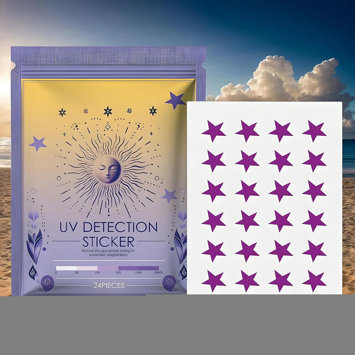 Наклейки для крема от солнца SPF 50, Multicoloured Generisch — фото 3