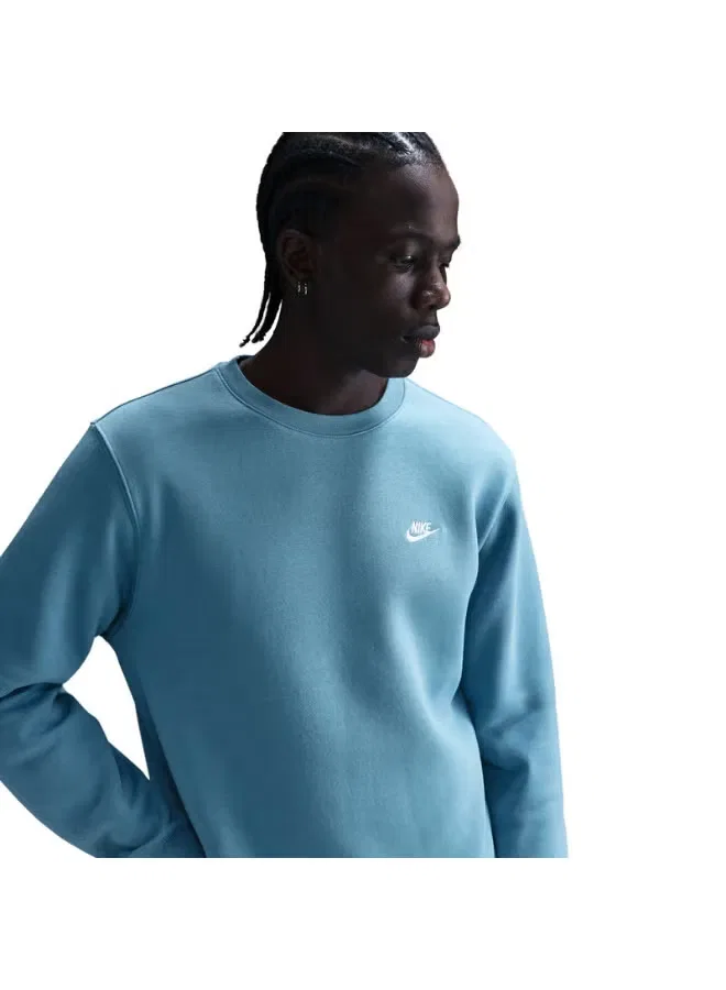 Свитшот с длинным рукавом Club fleece Nike, джинсовый