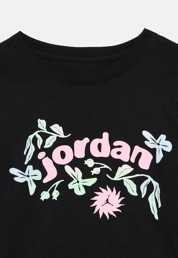 Футболка jordan с цветочным принтом и объемными рукавами Jordan, Black — фото 3