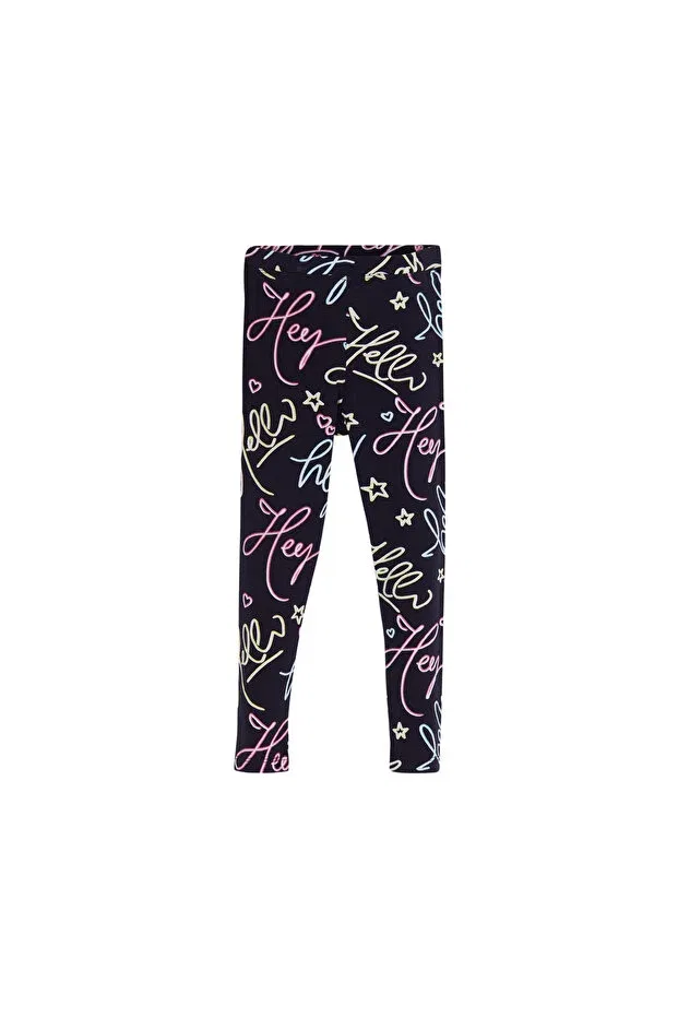 Детские леггинсы для девочек с принтом Hey dude girl's patterned summer leggings Lovetti, Patterned — фото 4