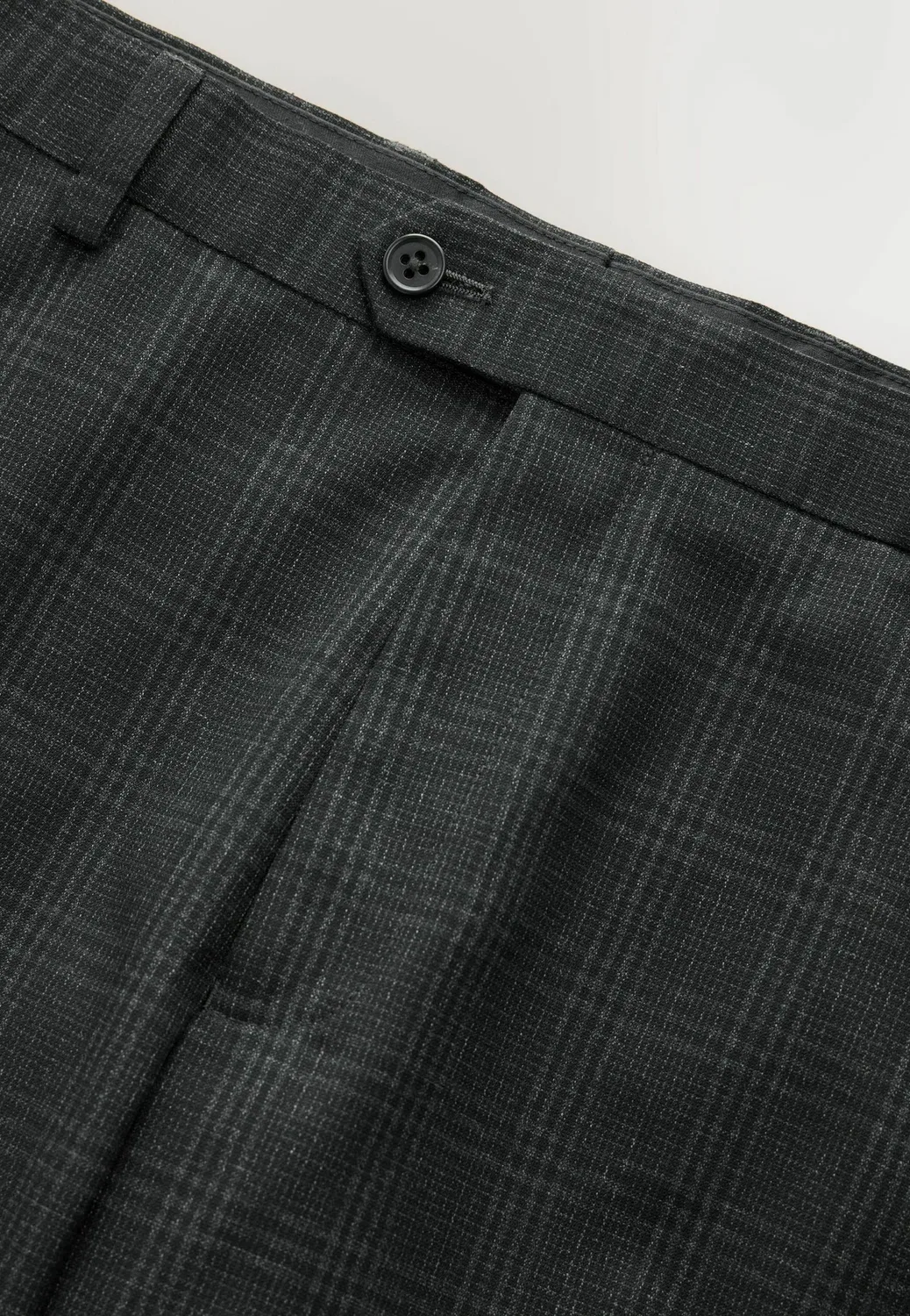 Брюки от костюма в клетку приталенного кроя - брюки Next, Charcoal Grey — фото 2