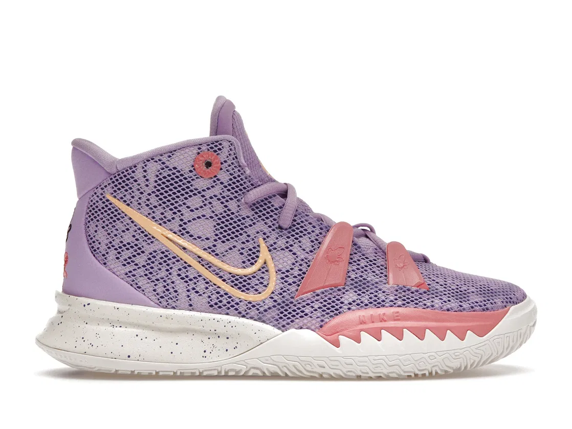Детские кроссовки для девочек с высокими характеристиками Nike Kyrie 7 Nike, Lilac/Melon Tint-Indigo Burst-Sail