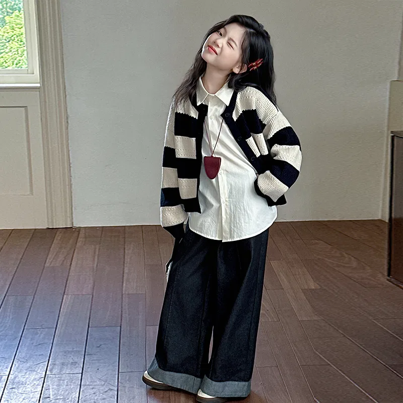 Детский свитер с круглым вырезом Yarn Sweater PLANDOO — фото 4