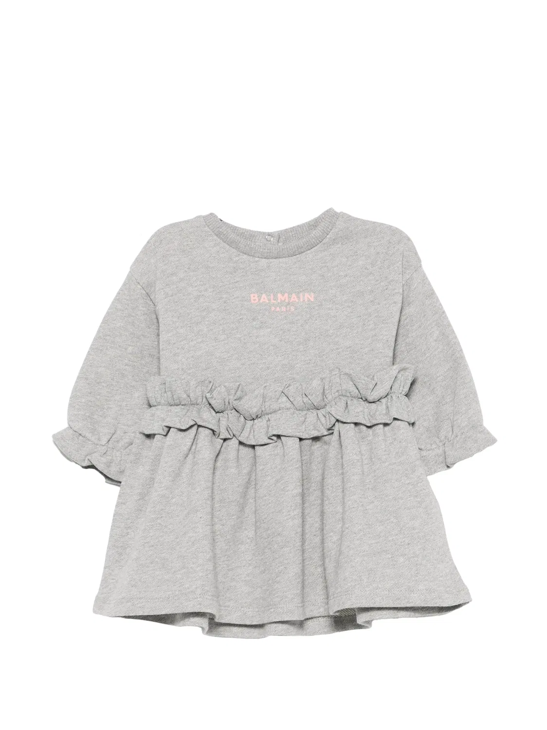 Платье серого цвета Balmain, серый