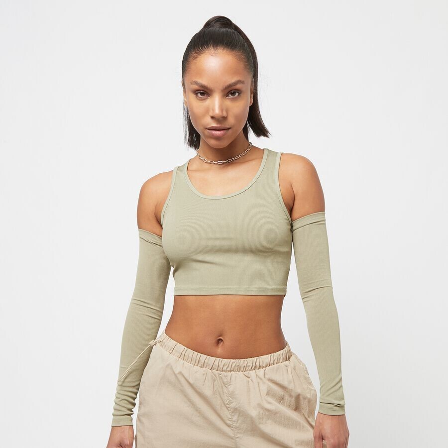 

Лонгслив 00's Sleeves Crop Top Sixth June, цвет khaki