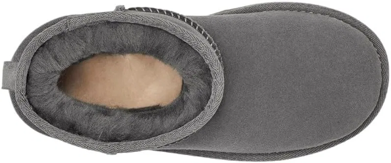 Детские ботинки для девочек Classic Mini II UGG, Grey — фото 4