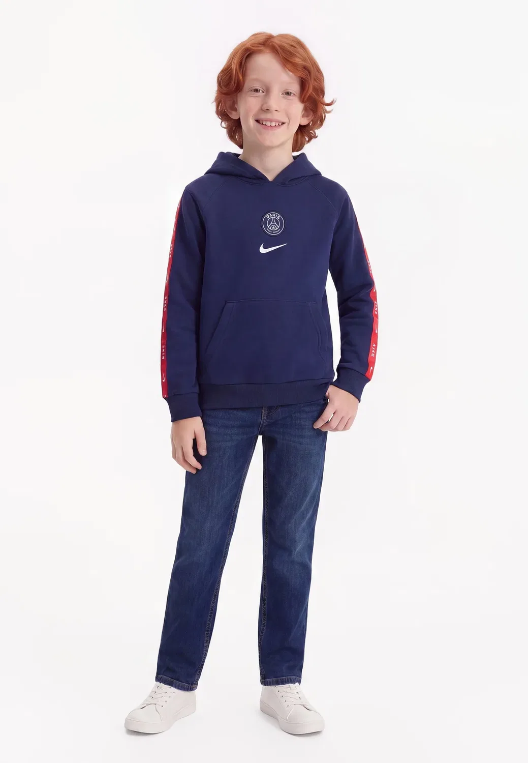 Худи Paris Germain унисекс - худи Nike Performance, College Navy/White