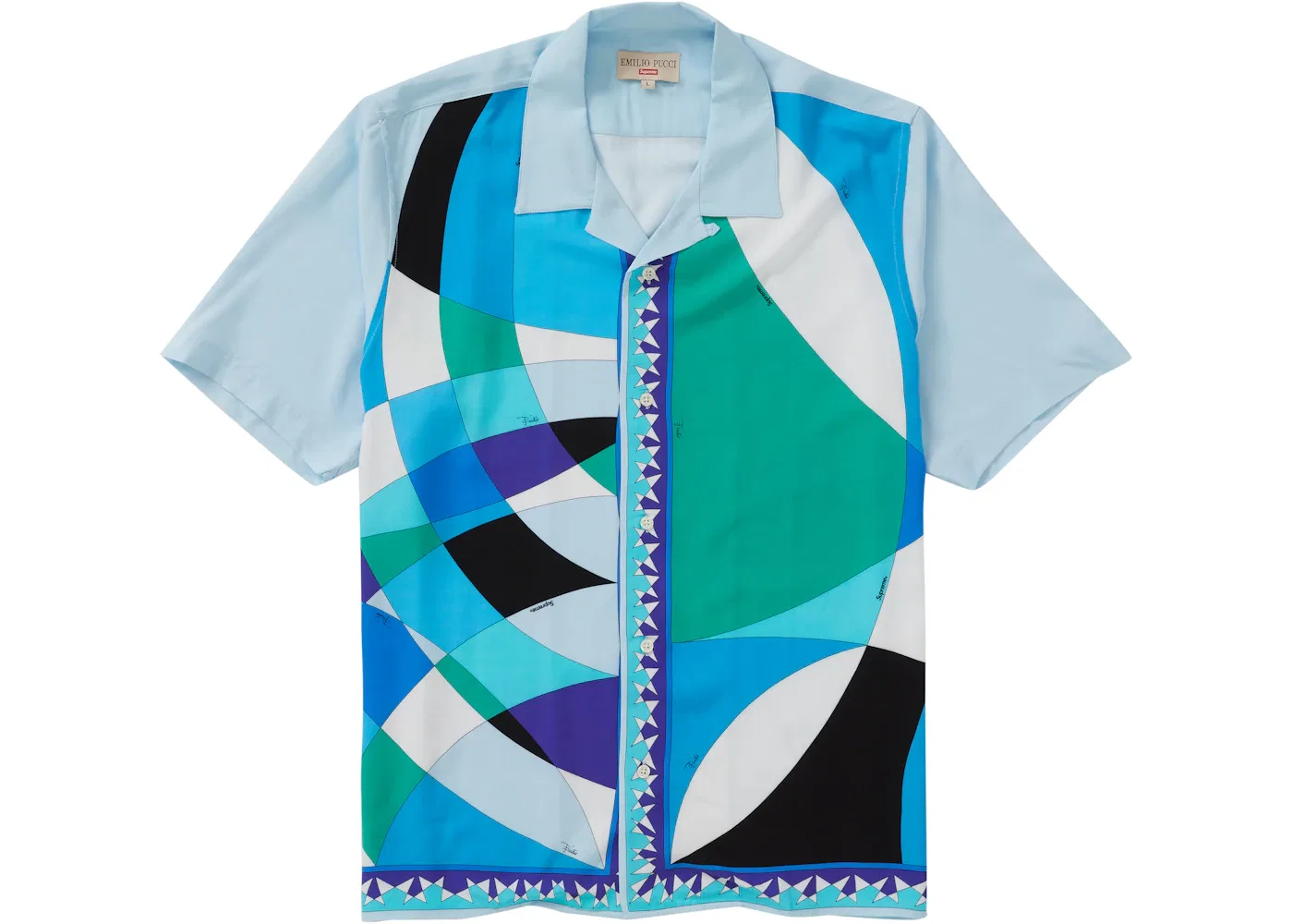 Мужская рубашка с коротким рукавом Supreme Emilio Pucci, Blue