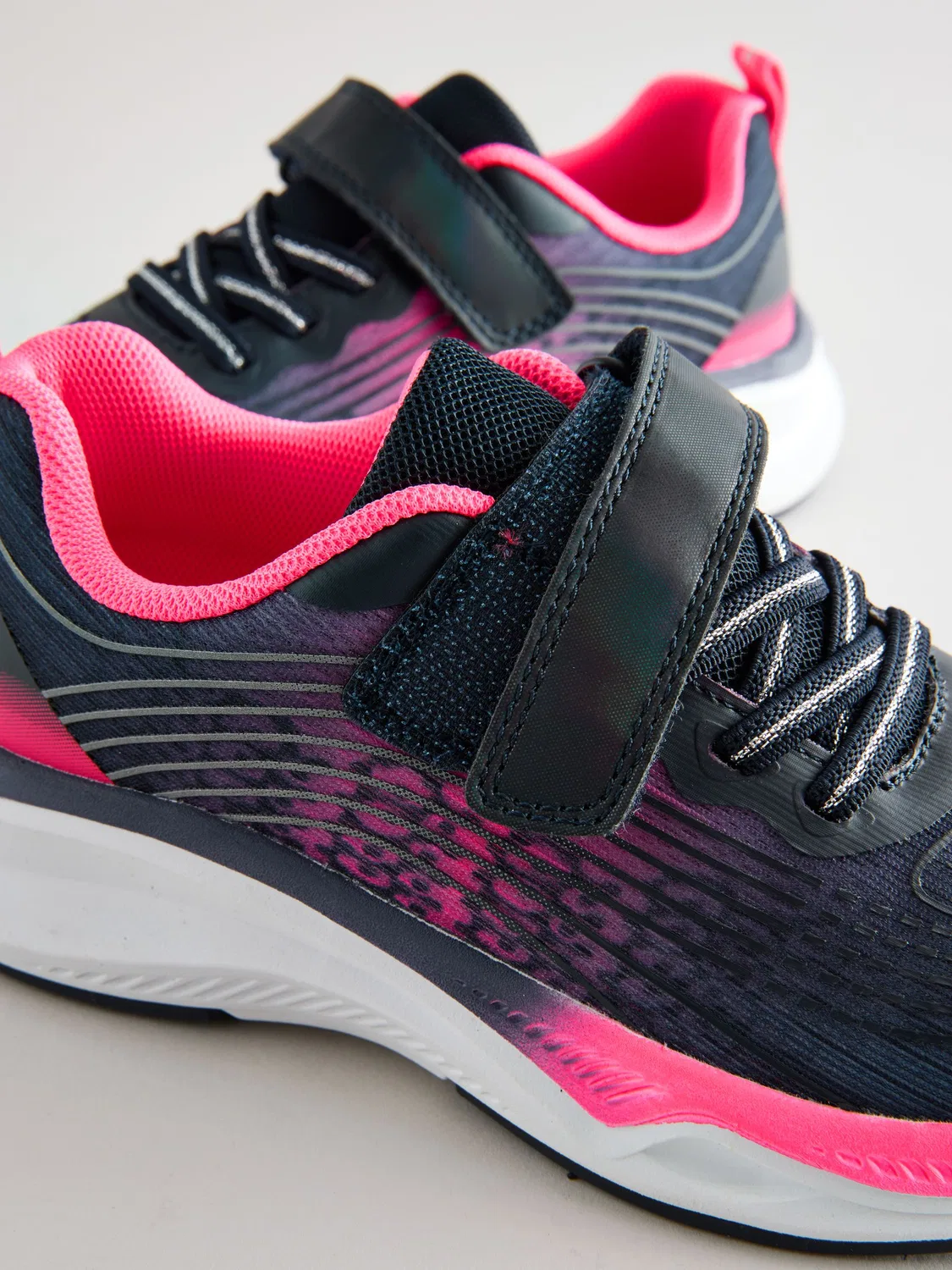 Кроссовки на эластичных шнурках Next Navy/Pink — фото 4