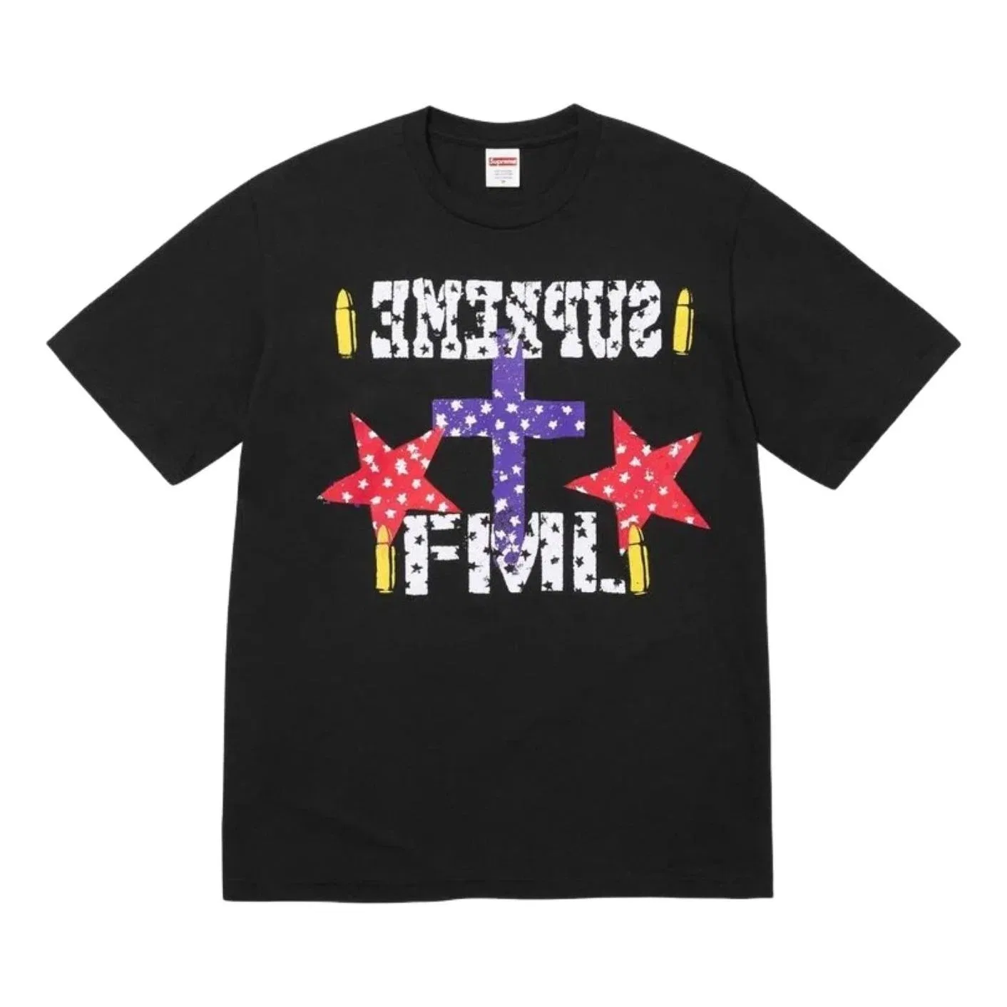 Мужская футболка с принтом FML Supreme, черный