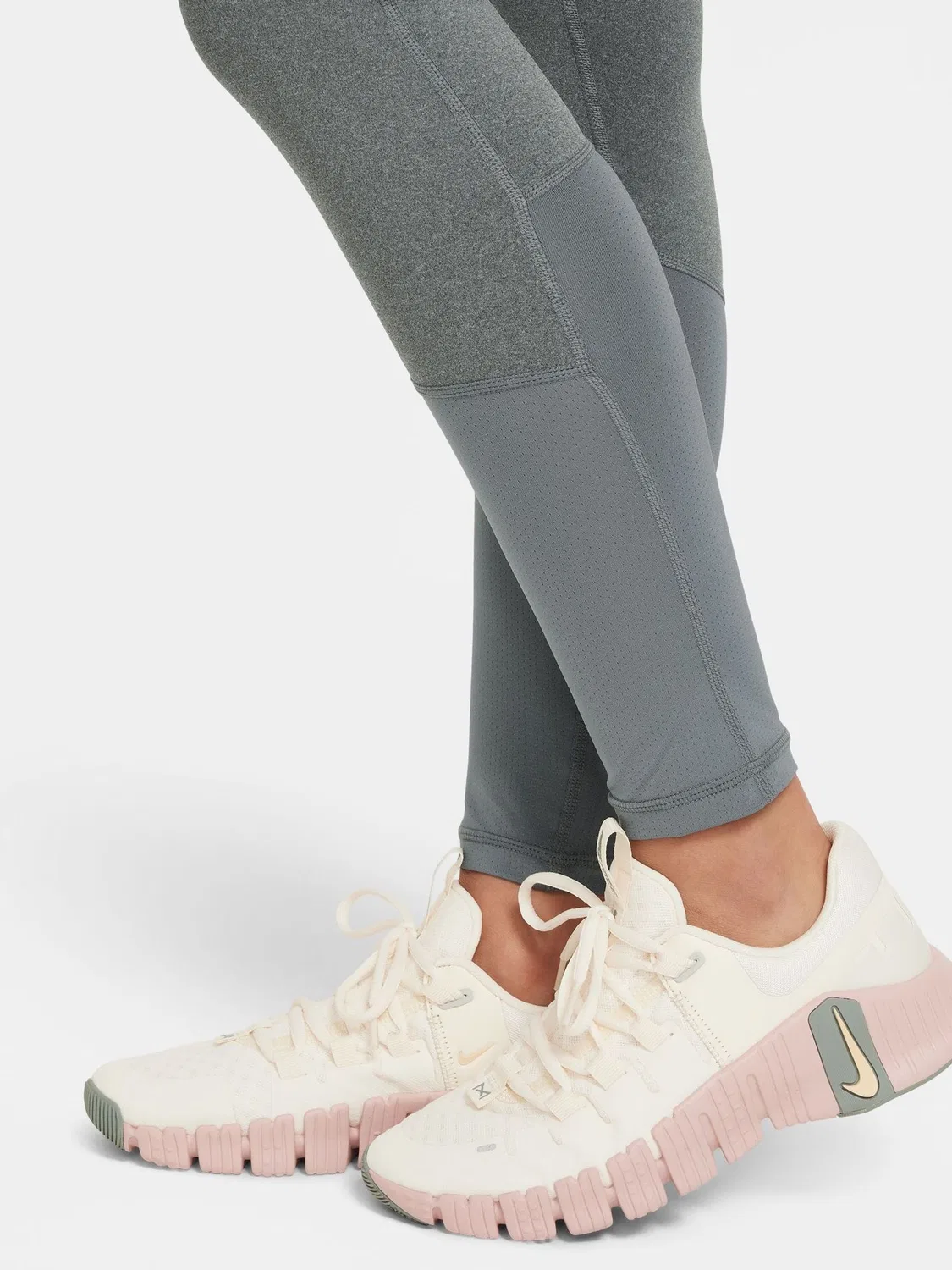 Леггинсы Nike Pro Grey Marl — фото 4