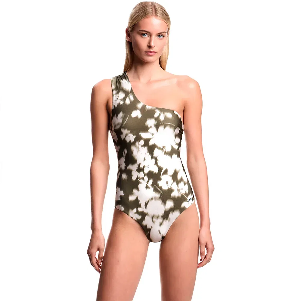 Женский цельный купальник с блеском Emporio armani, Green