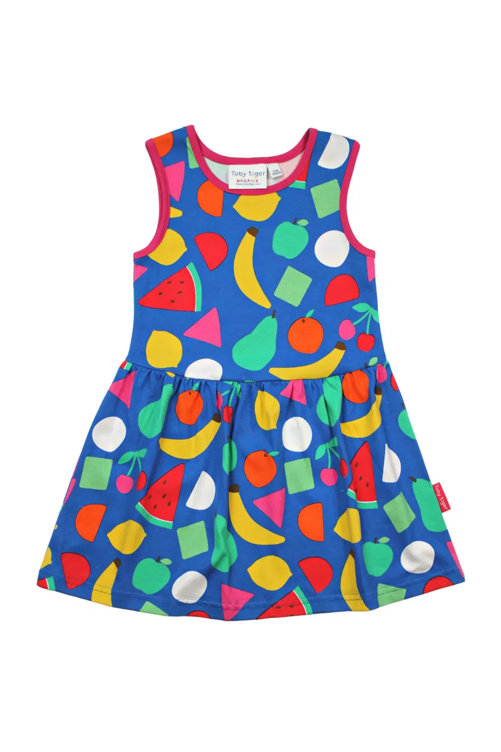 Детское платье с фруктовым принтом Fruit Print Summer Dress Toby Tiger, Multi