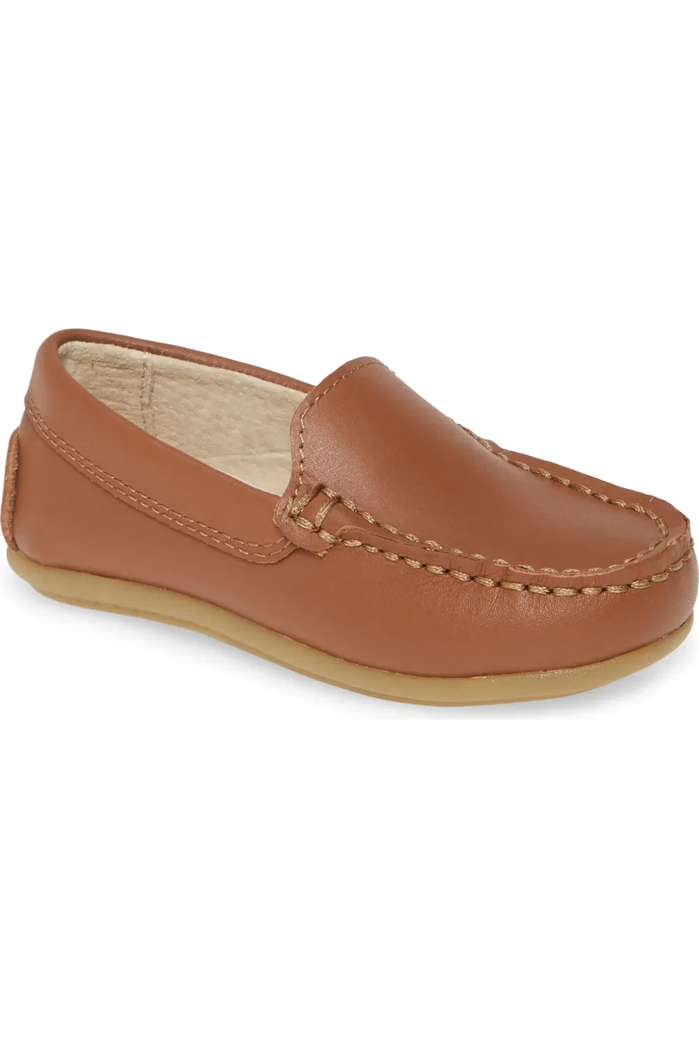 Детские туфли лоферы с мыском мокасин Brooklyn Moc Toe Footmates, Chestnut