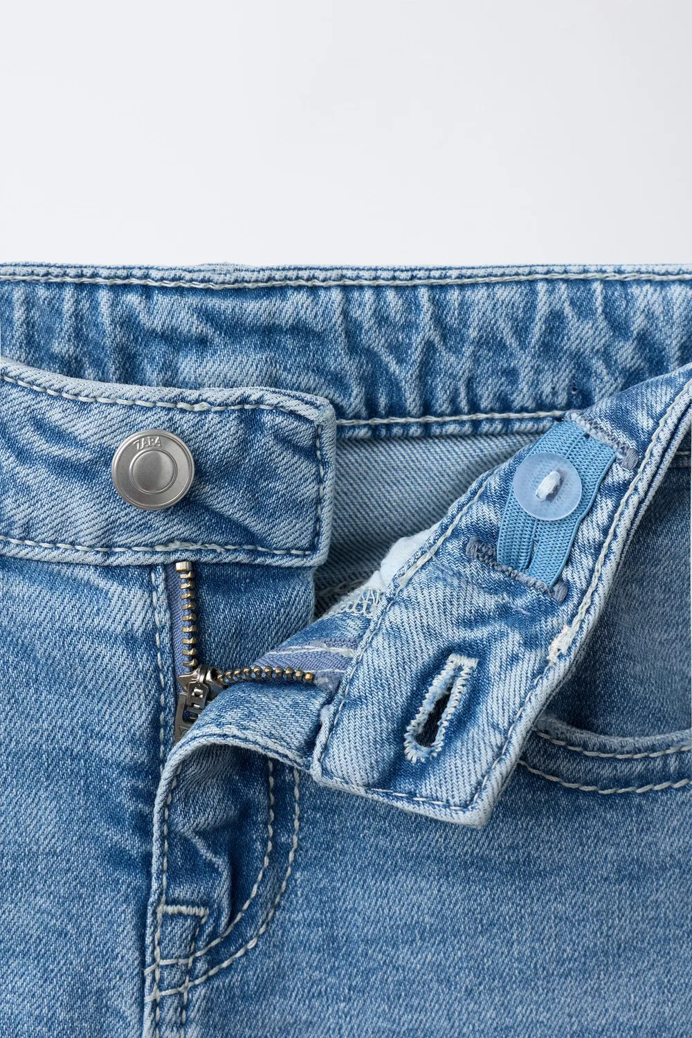 Джинсы-клеш ZARA, Blue — фото 3