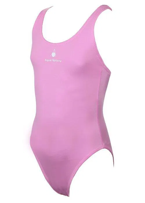 Детский купальник слитный с закрытой спиной Aqua Sphere Eva Junior, Цвет Rosa — фото 4