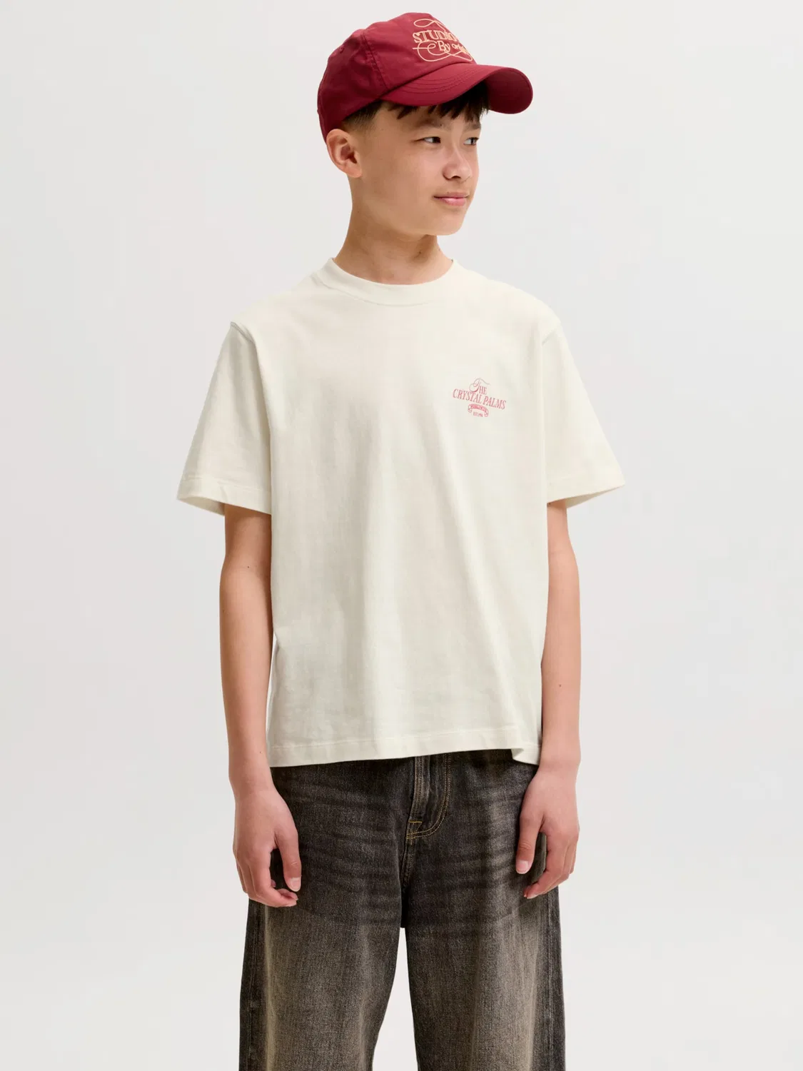 Детская футболка Jack & Jones Junior JORSanremo белого цвета — фото 3