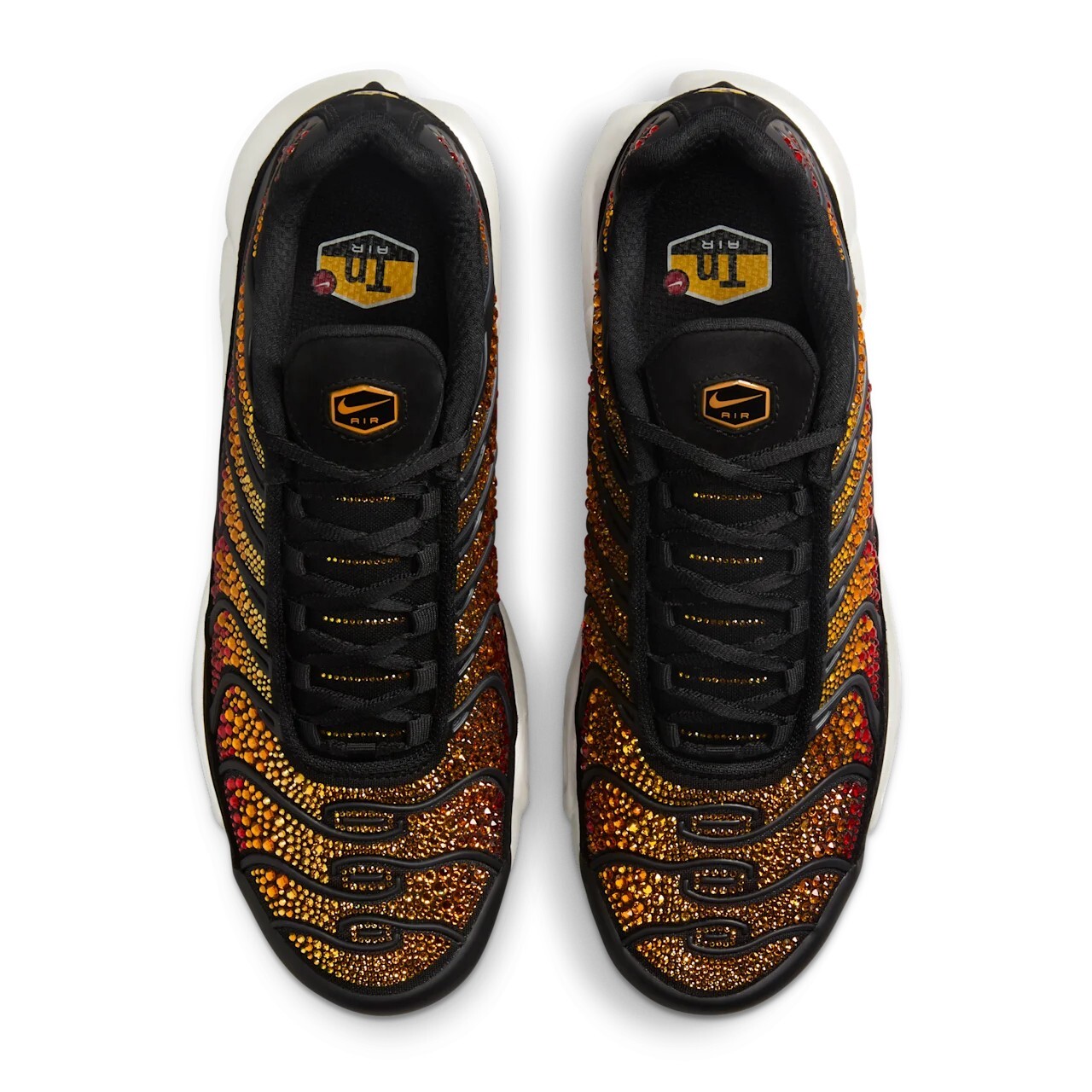 Кроссовки женские Swarovski x Nike Air Max Plus, черный/красный — фото 3