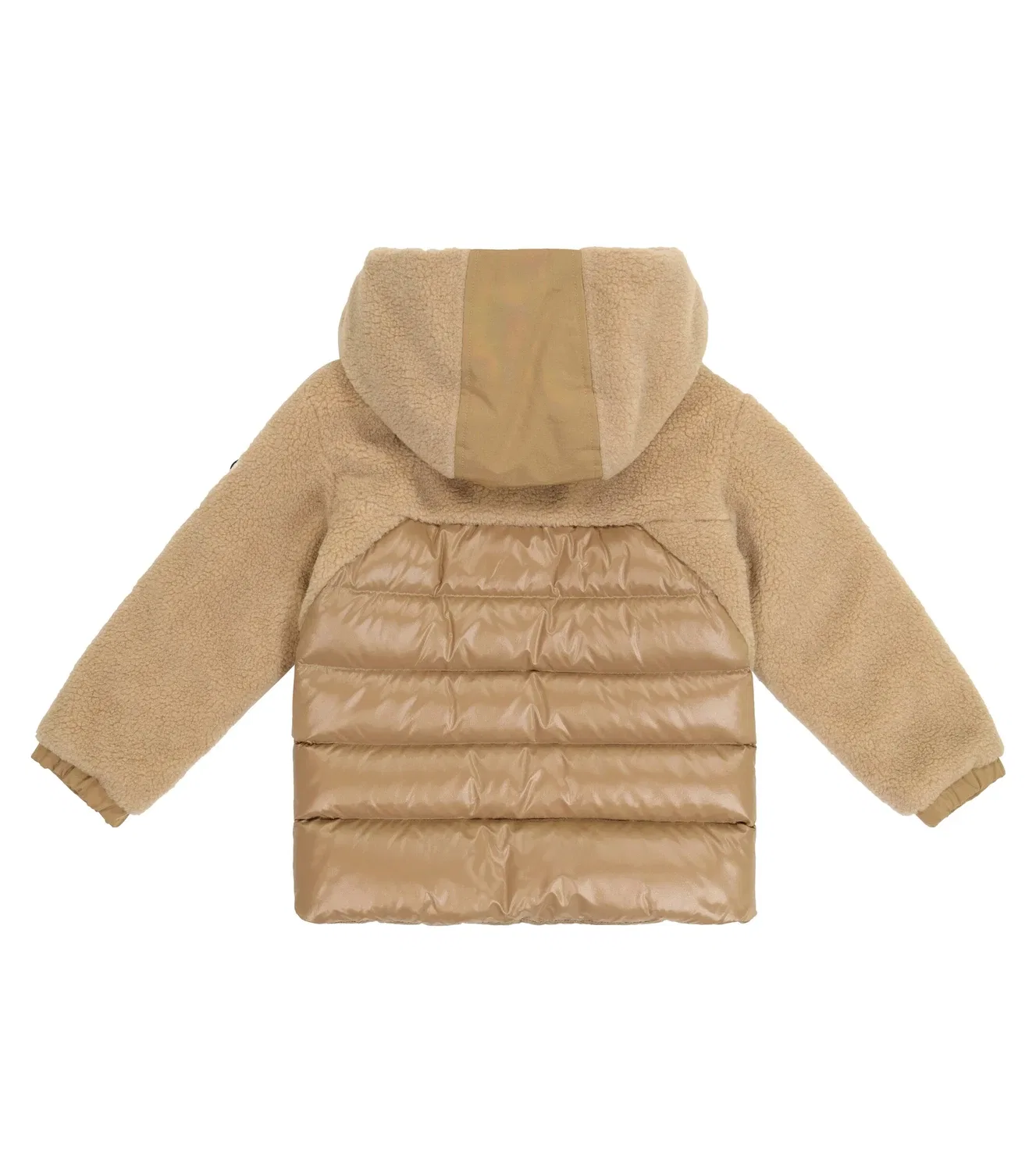 Пуховик с капюшоном Gizem Moncler Enfant, коричневый — фото 2