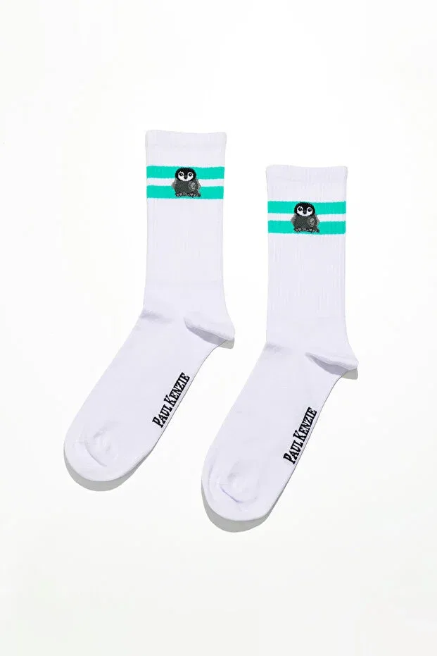 Детские носки с принтом Patterned socks - eco characters - baby penguin Paul Kenzie, Multicolor — фото 3