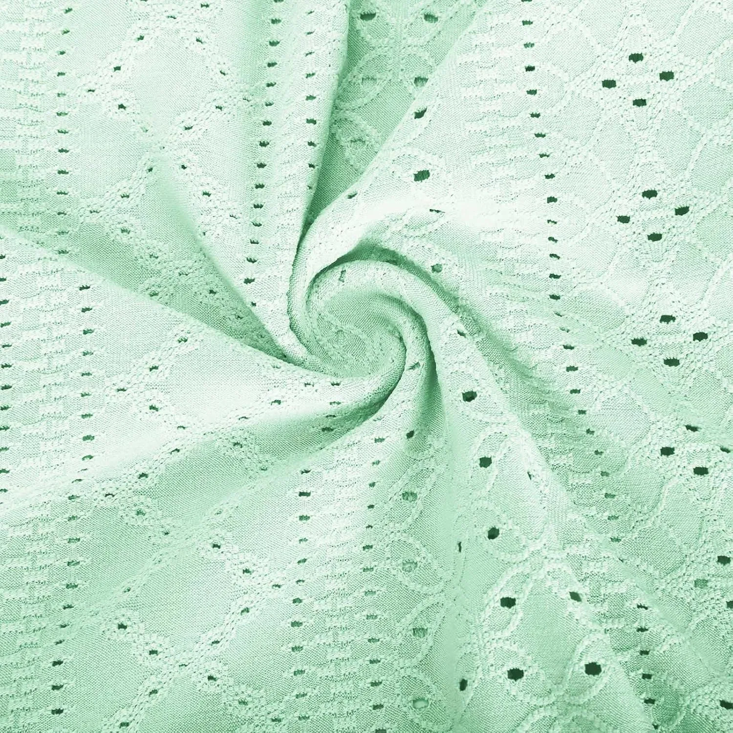 Мужская футболка с принтом, Hollow Out, Mint Green — фото 4