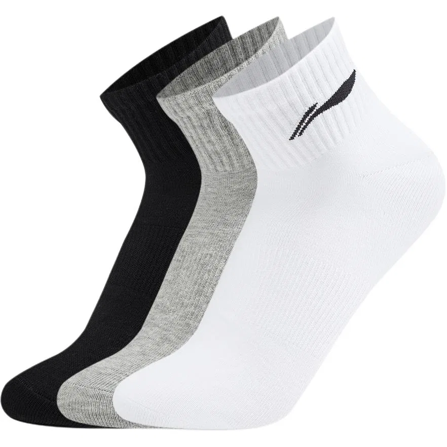 Детские носки 3 шт. Li-Ning, Black Gray — фото 3