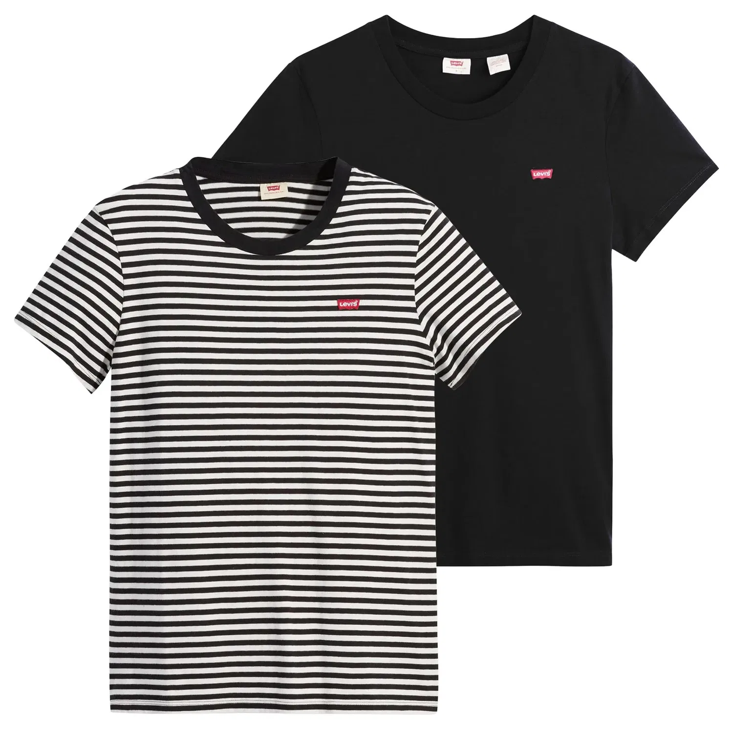 Женская футболка из 2 штук Levi's, Black/White