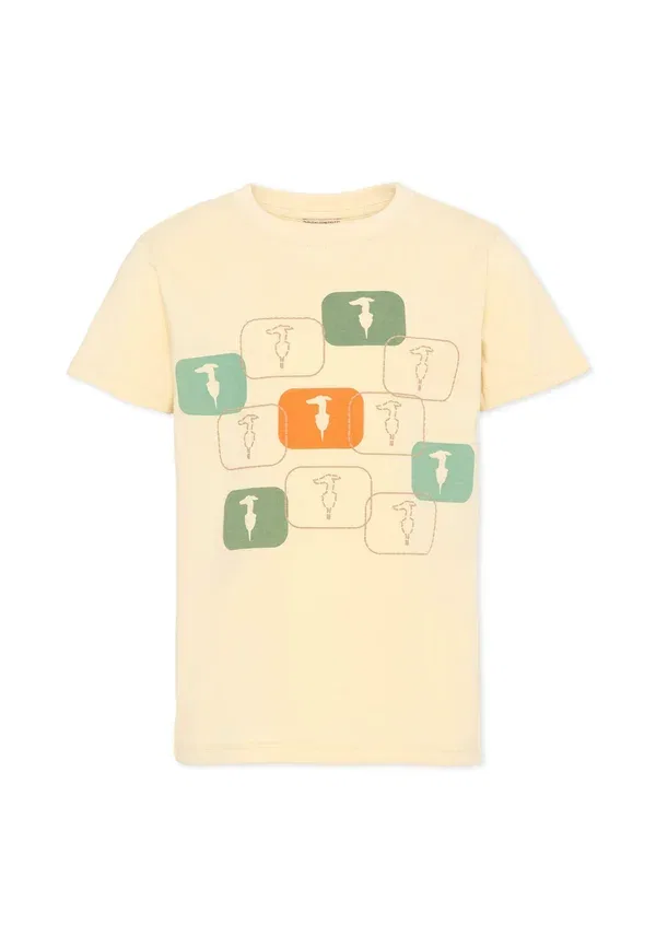 Футболка с принтом Print T-shirt Tru Trussardi Junior, бежевый