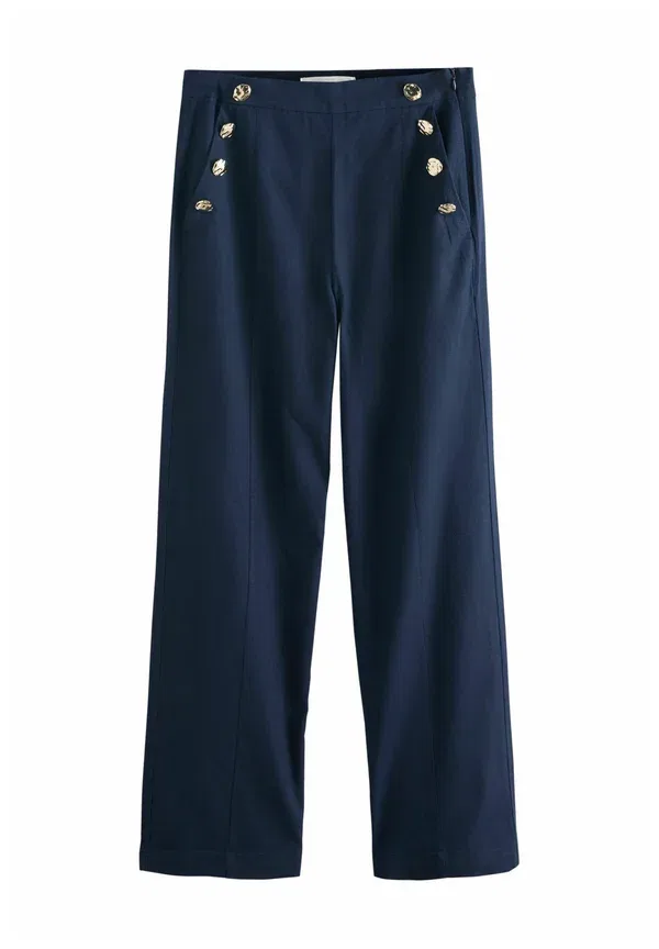 Брюки из льна Next Navy Blue, темно-синий