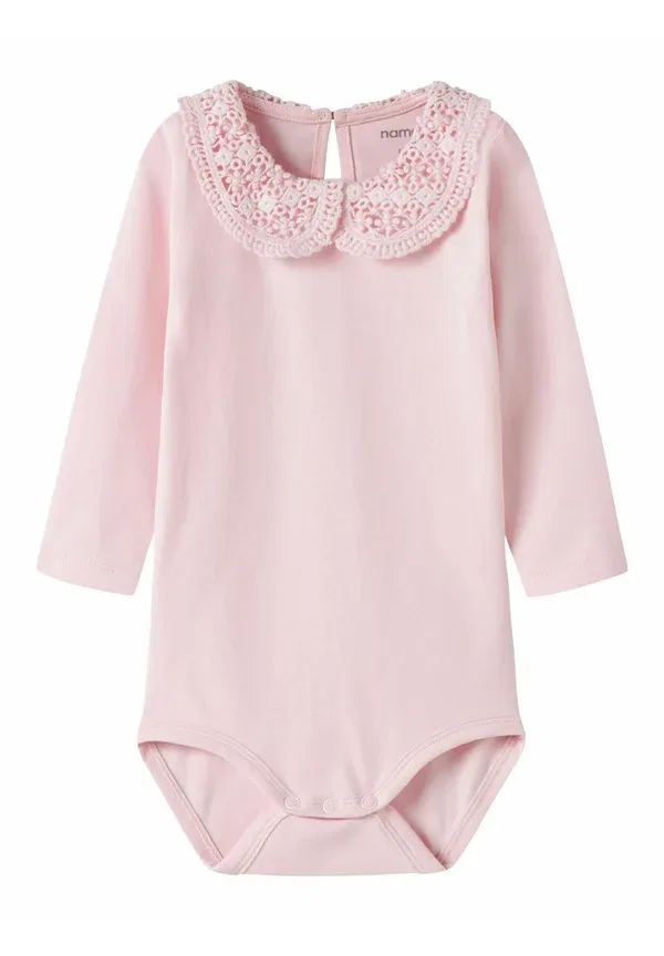 Боди хлопковое Nbftylla ls body noos Name It, Parfait Pink, розовый