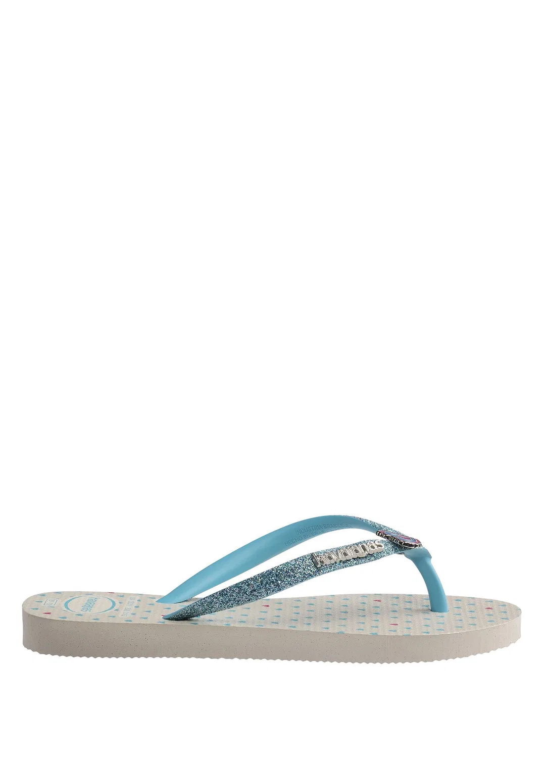 Пляжные сланцы Slim Glitter Havaianas, bej — фото 3