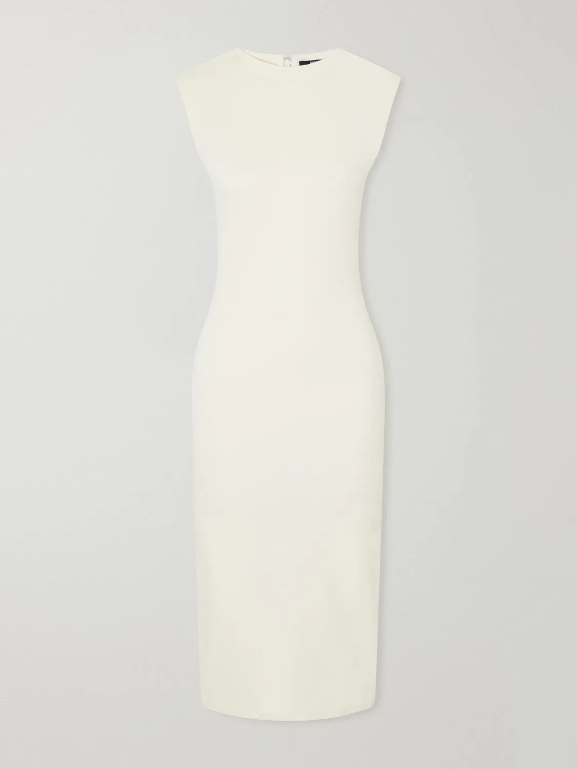 Платье миди из крепа La Robe Alba Jacquemus, белый