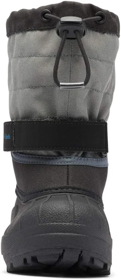 Детские ботинки для девочек с утеплением Powderbug™ Plus II Columbia, Black Hyper Blue — фото 3