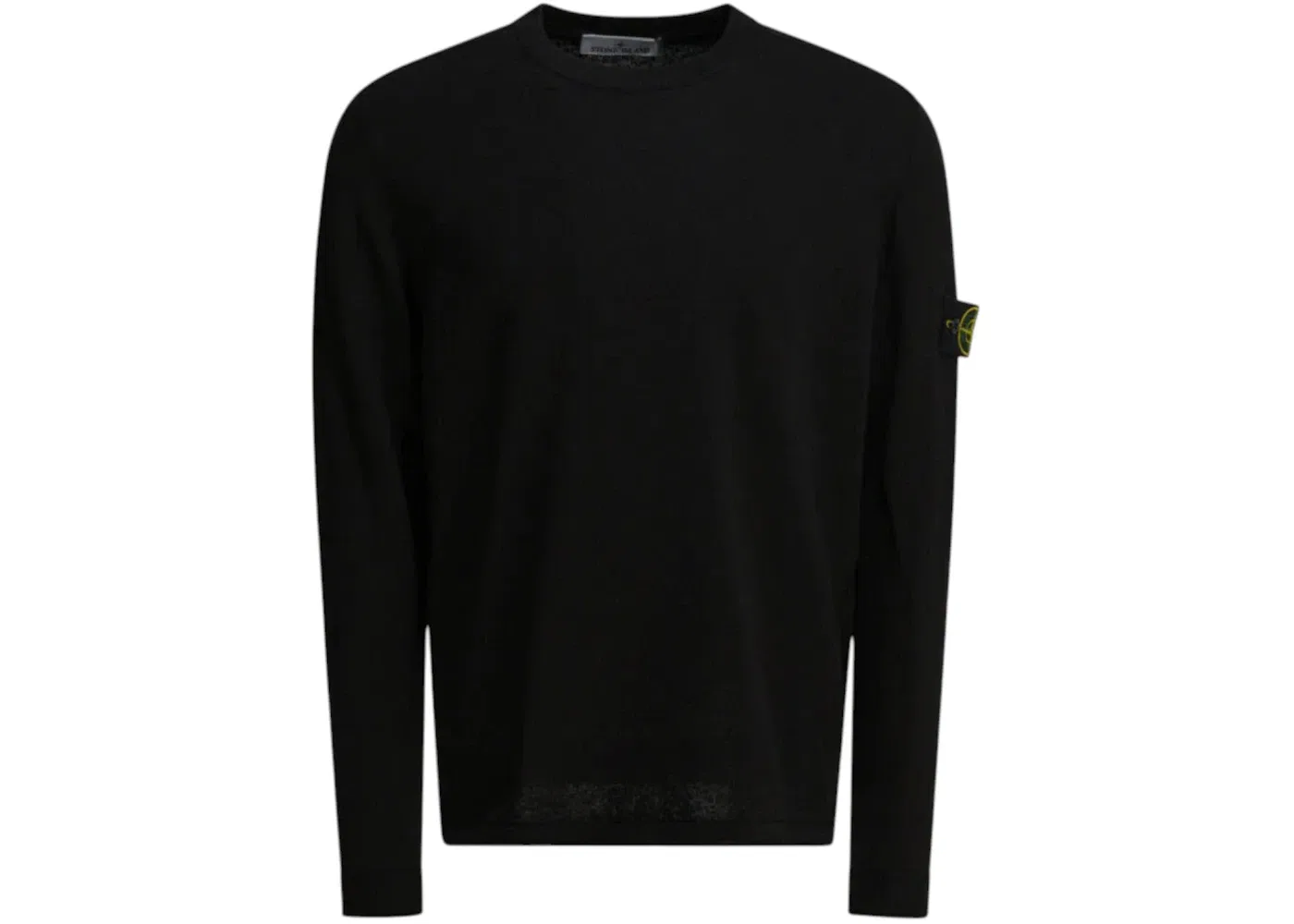 Мужской свитер с логотипом Crewneck Logo Stone Island, черный