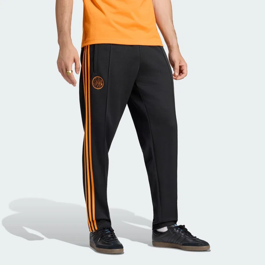 Спортивные брюки ADIDAS PERFORMANCE Tapered Workout Pants 'Ajax Amsterdam' черного цвета — фото 2