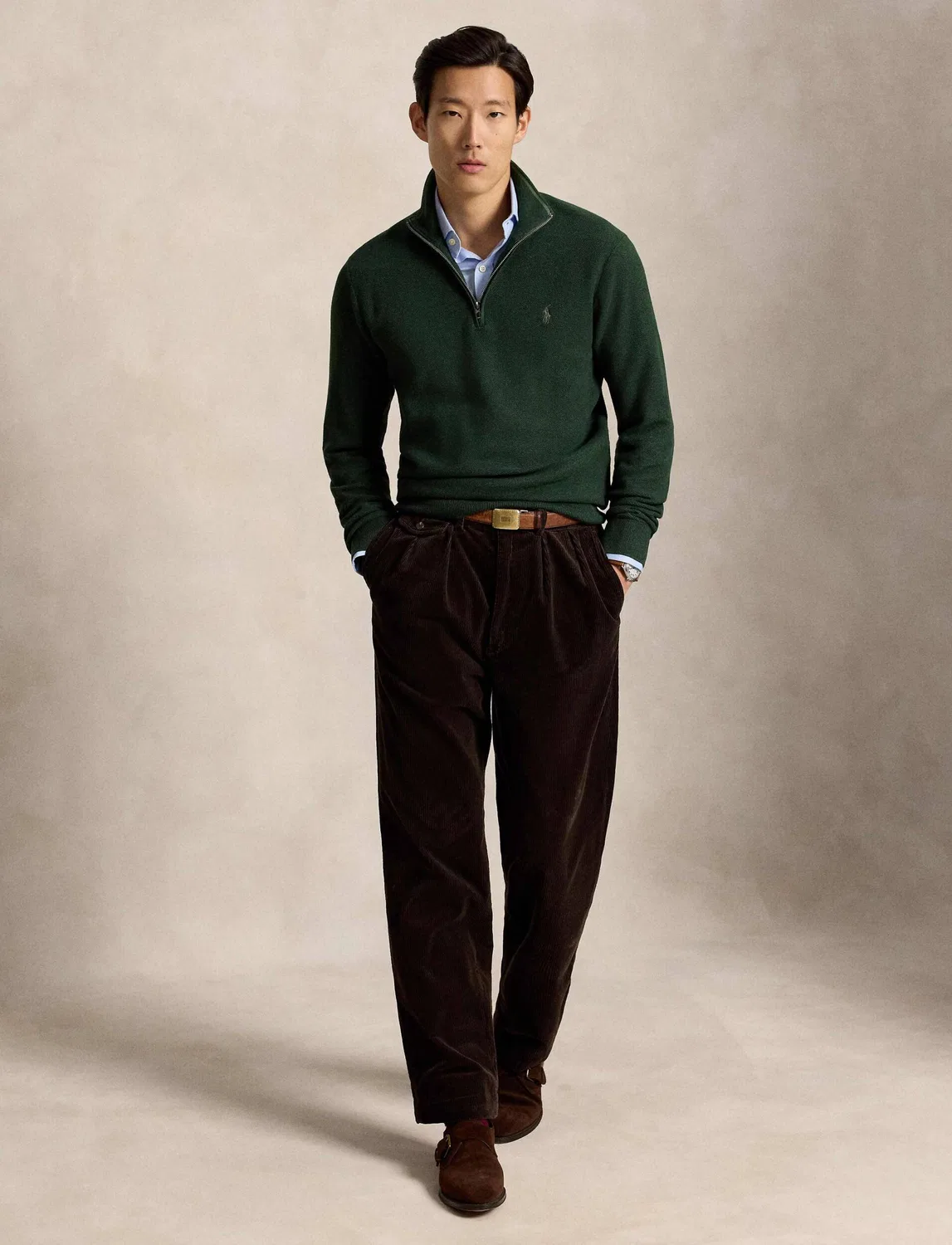 Свитер с молнией Polo Ralph Lauren, Verde — фото 2