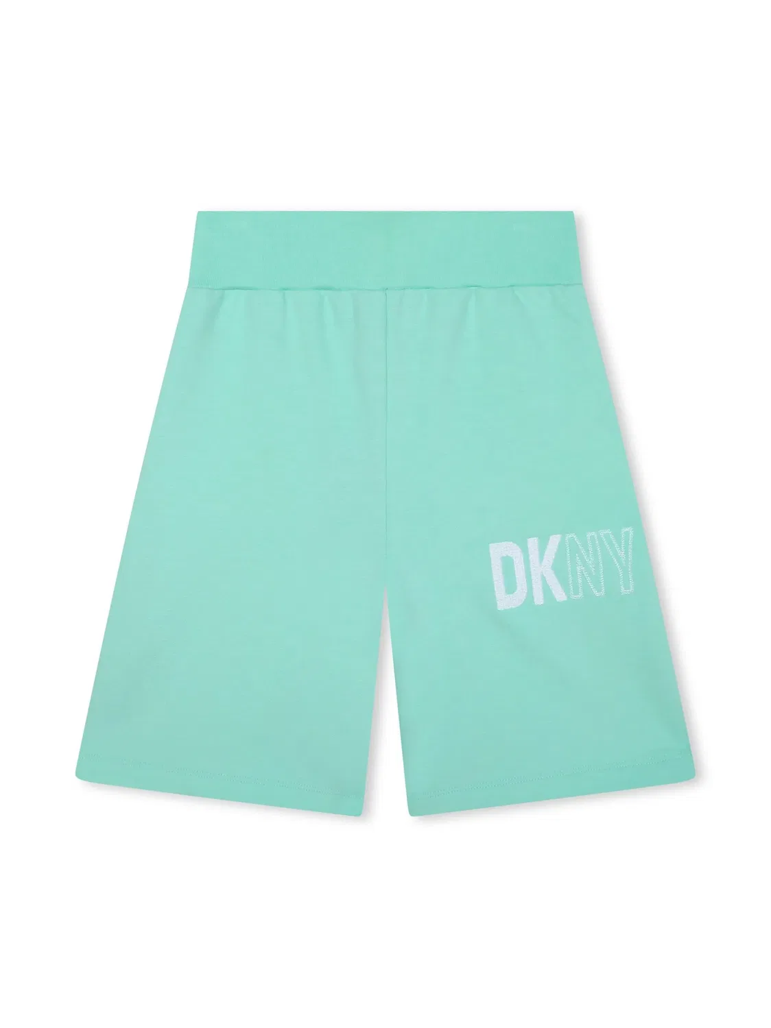 Шорты с логотипом из хлопка DKNY, зеленый
