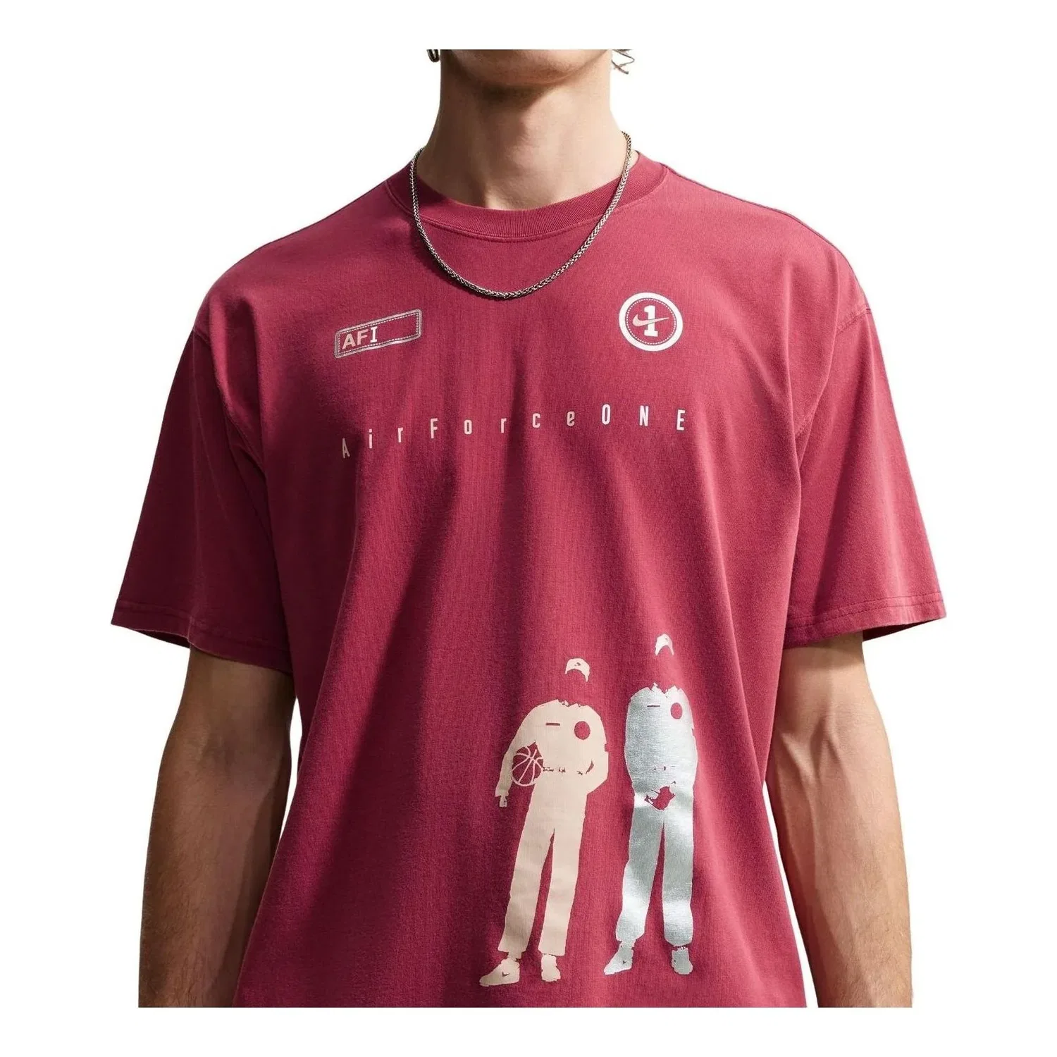 Мужская футболка хлопковая Nike Sportswear Team Red, красный