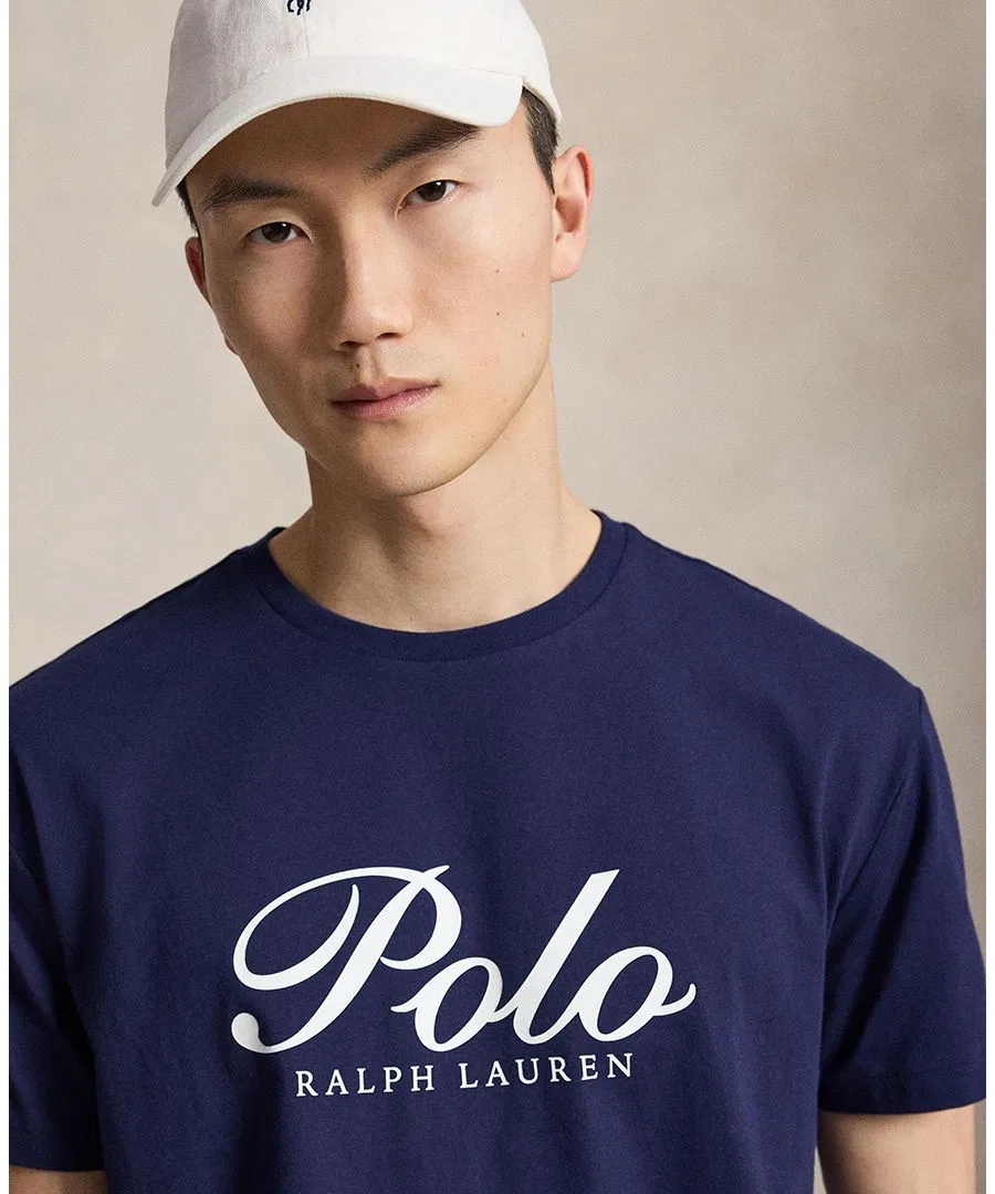 Мужская футболка с коротким рукавом Polo Ralph Lauren, Cruise Navy — фото 3