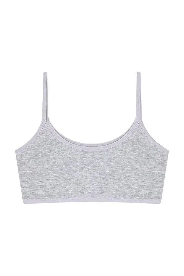 Детский топ-майка для девочек хлопковый 6-pack Arma Yıldız, Gray — фото 2