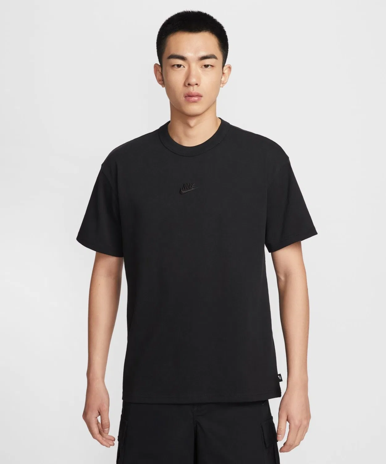 Мужская футболка с коротким рукавом хлопковая Nike NSW LSE PREM ESS SUST S/S, Black