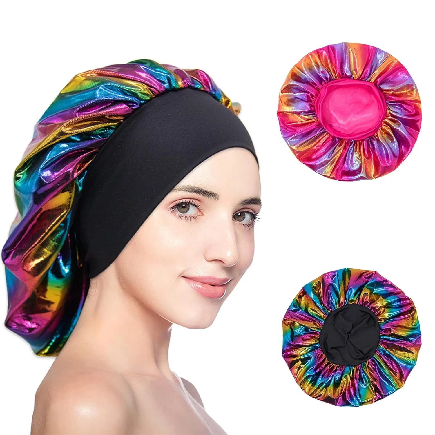 Шапочка для душа FOSDICK, 2 шт, 32 см, Pink