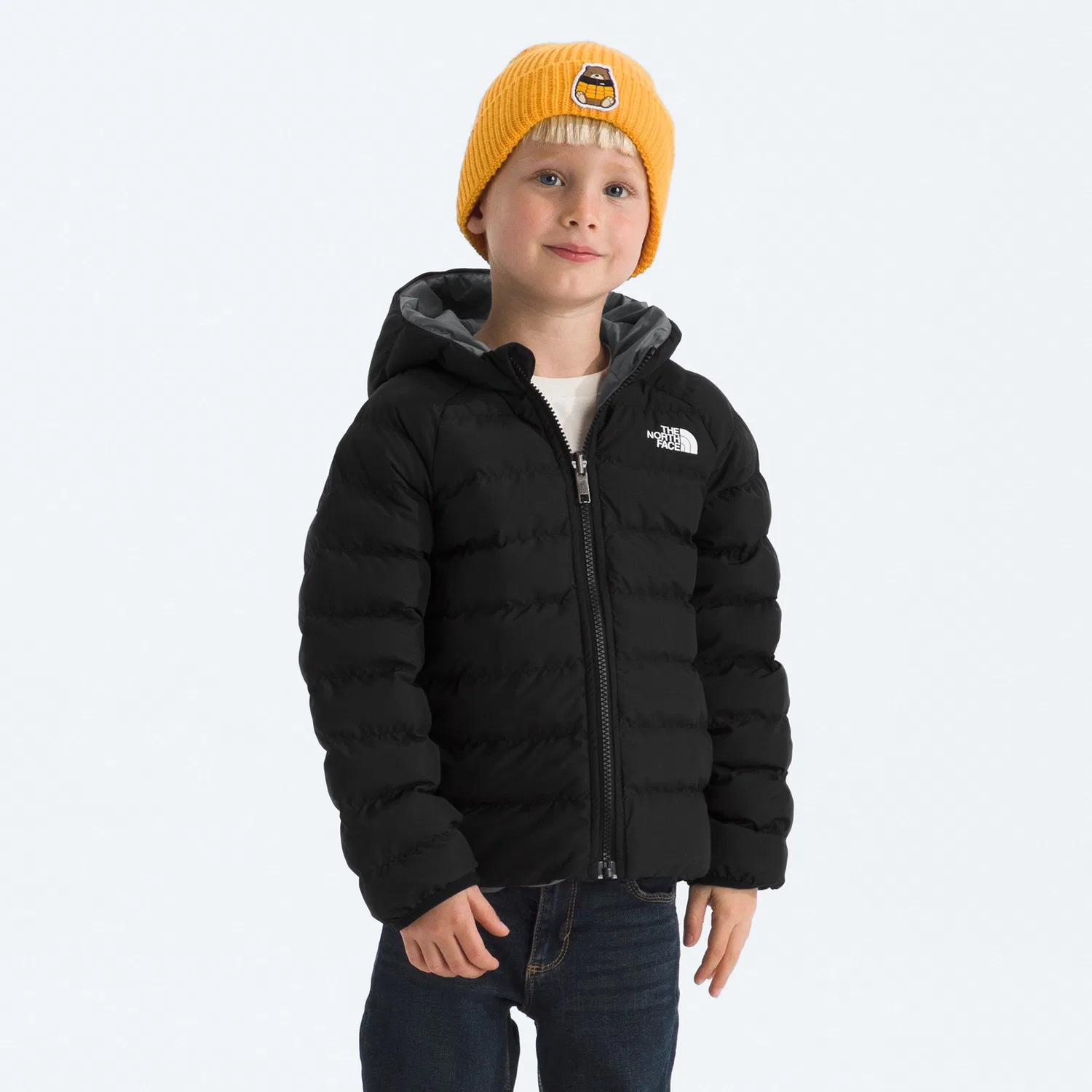 Двусторонняя утепленная куртка с капюшоном Perrito The North Face, Tnf Black/Smoked Pearl — фото 2
