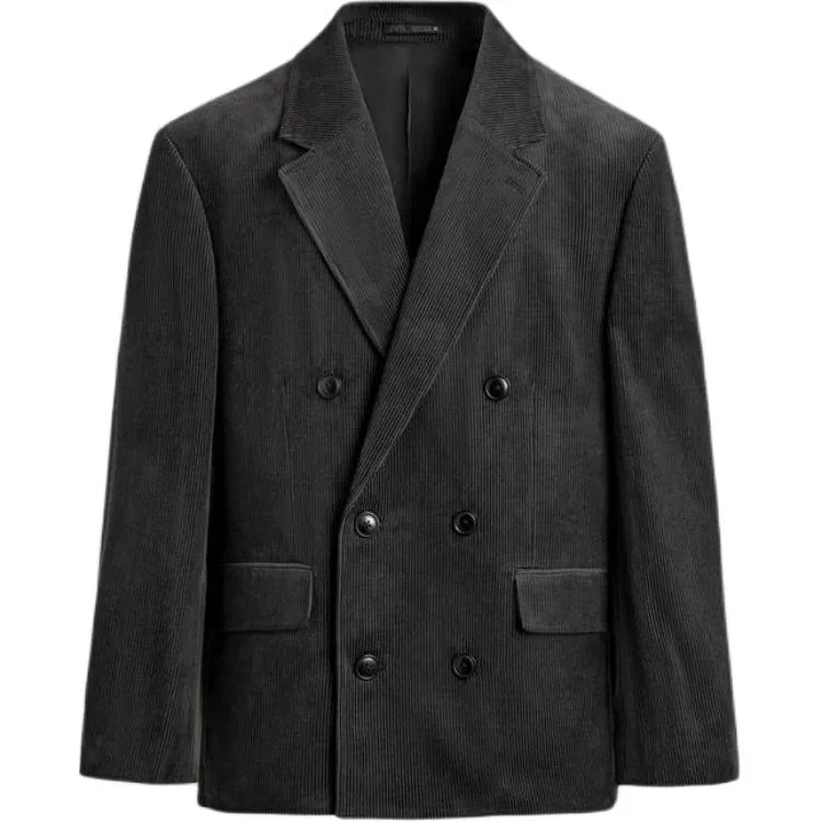 Мужской деловой костюм с воротником Coal Gray ZARA, Coal Gray