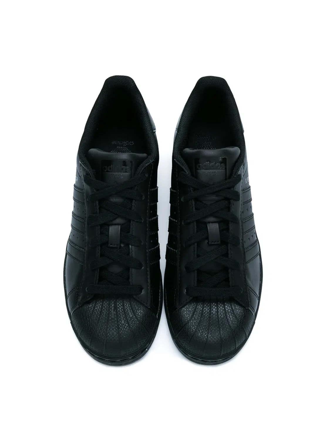 Кроссовки Superstar из черной кожи Adidas, черный — фото 3